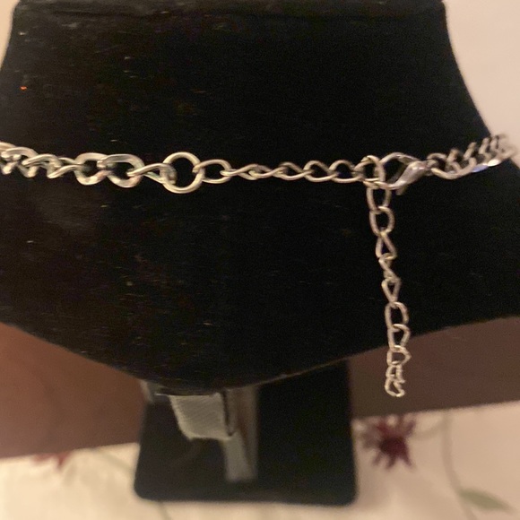 Charming Charlie - Lightweight silver color necklace w/ 12 sets of layered hoops - Picture 3 of 3